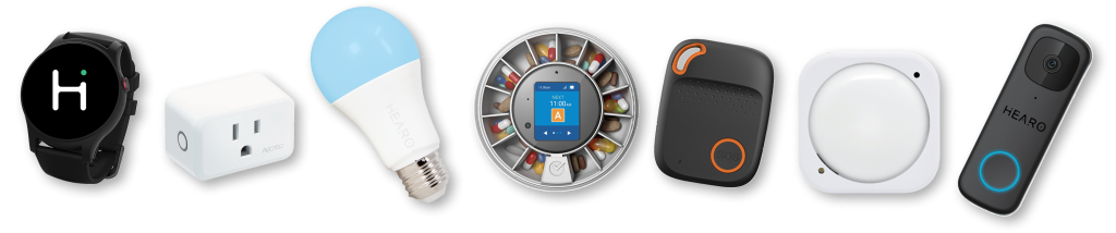 Hearo sensors_watch, smart switch, smart light, medicine dispenser, pendant, multi-switch, video doorbell